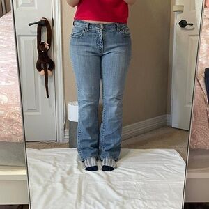Levi's 505 mid rise blue jeans - 8 short